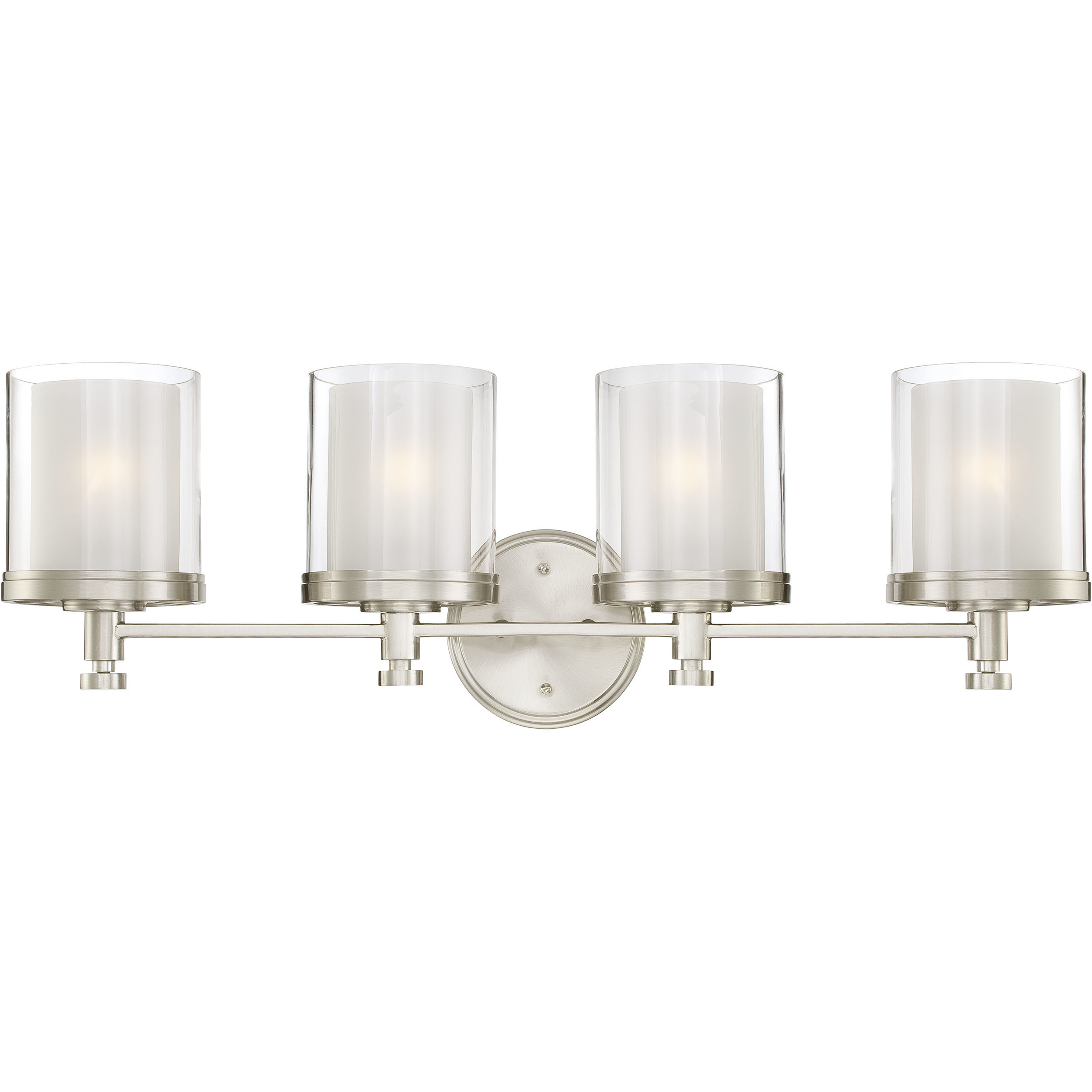 Decker 4 Light 29.75 inch Brushed Nickel Vanity Light Wall Light