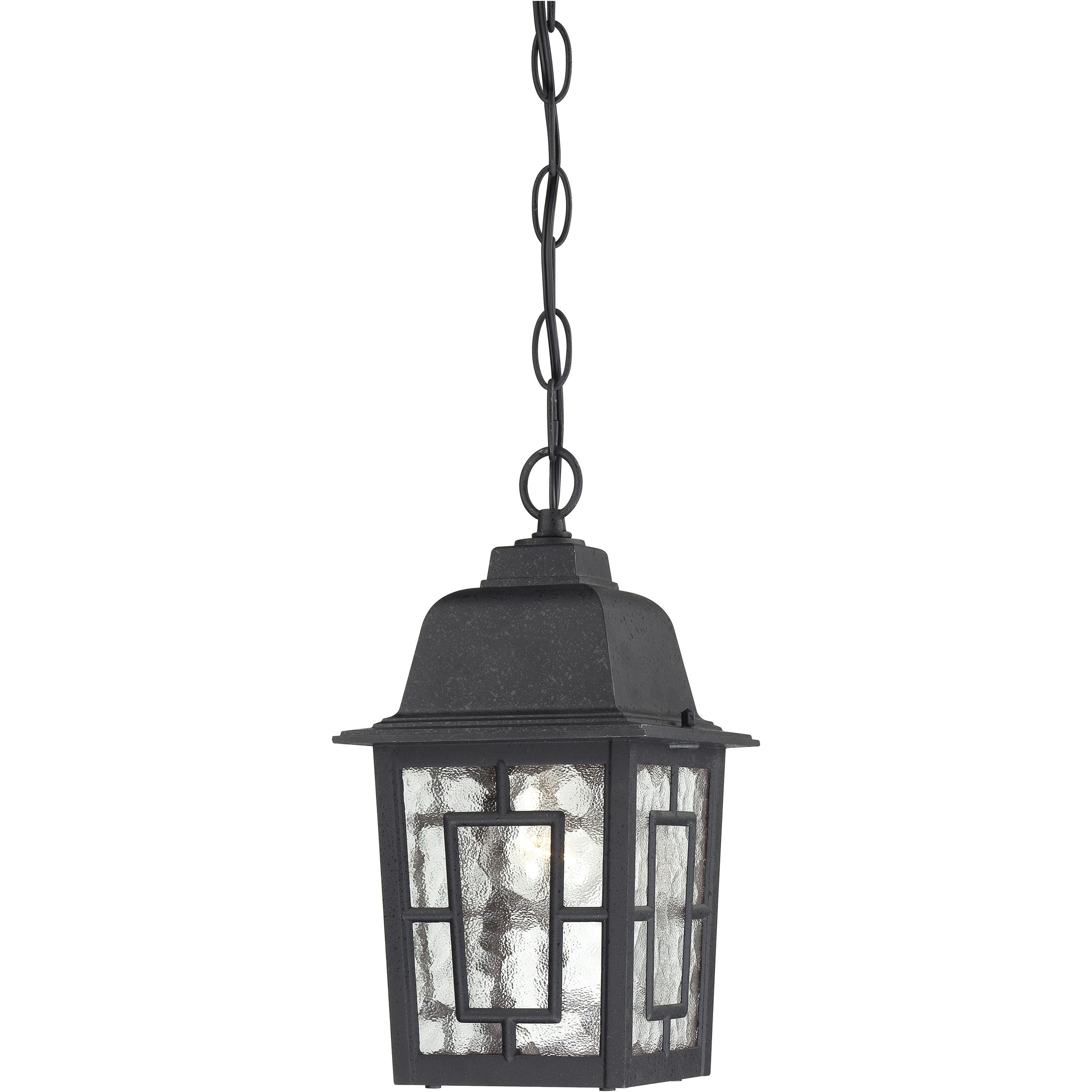 Banyan 1 Light 6.13 inch Textured Black Outdoor Hanging Lantern