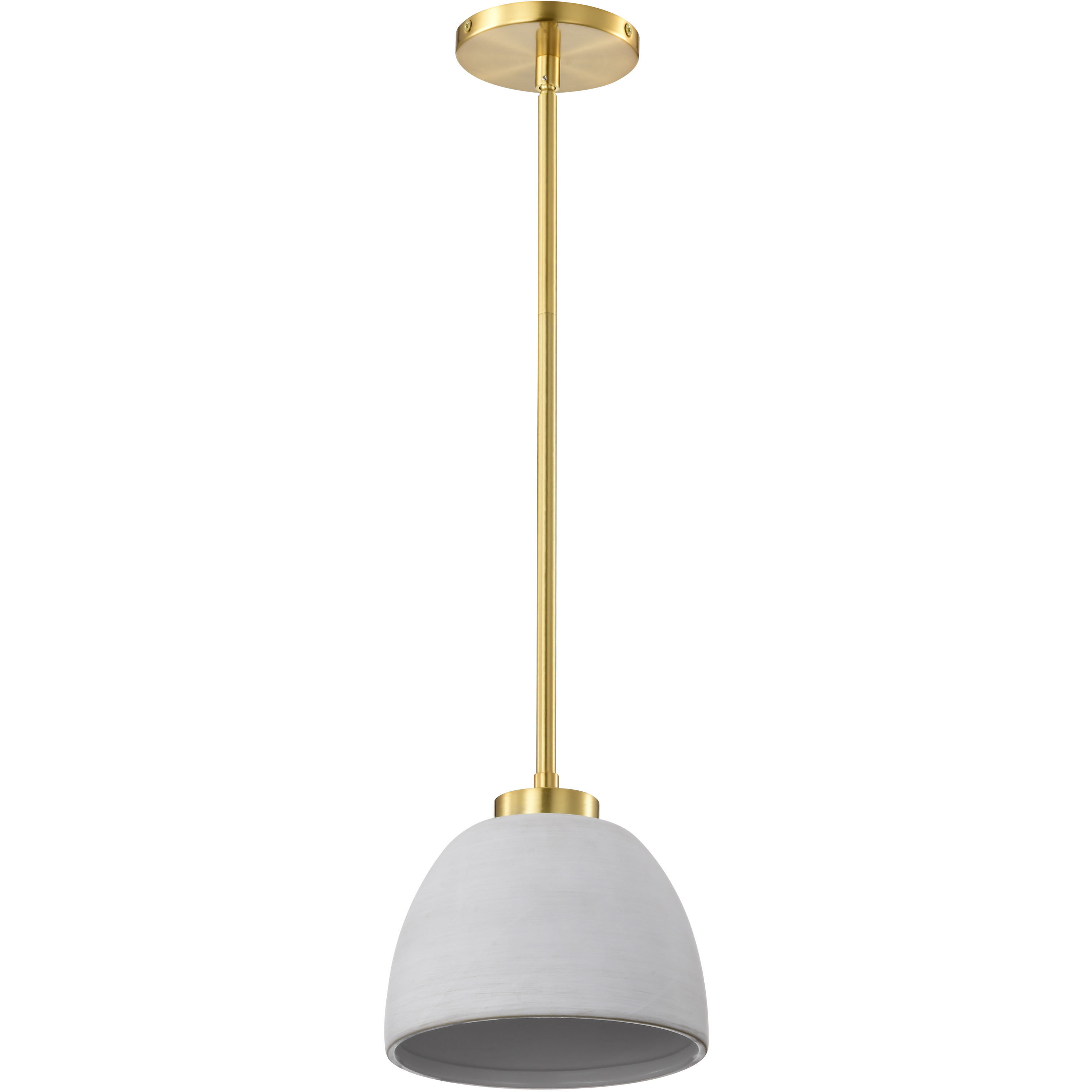 Collins 7.5 inch Brushed Brass Pendant Ceiling Light