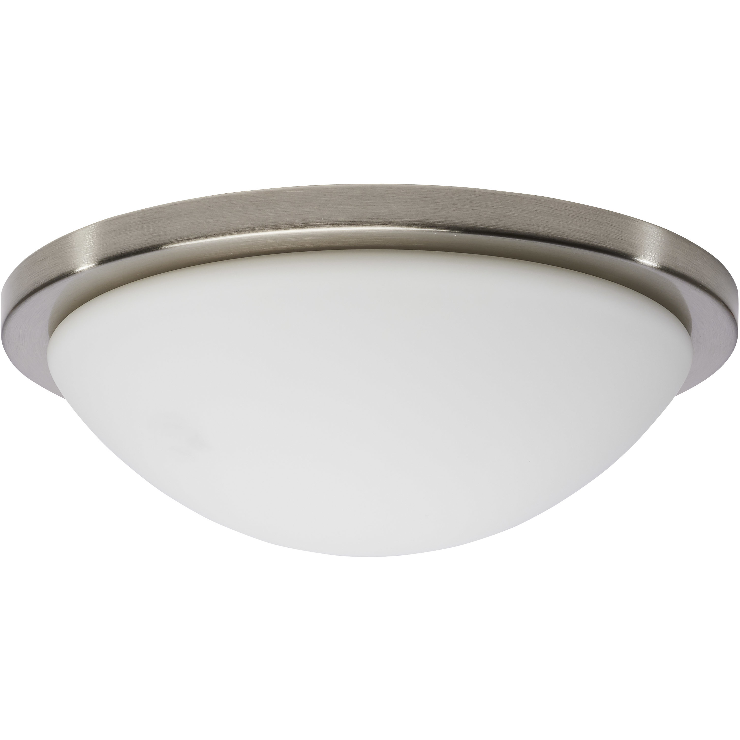 Button LED 13.38 inch Brushed Nickel LED Flush Mount Ceiling Light