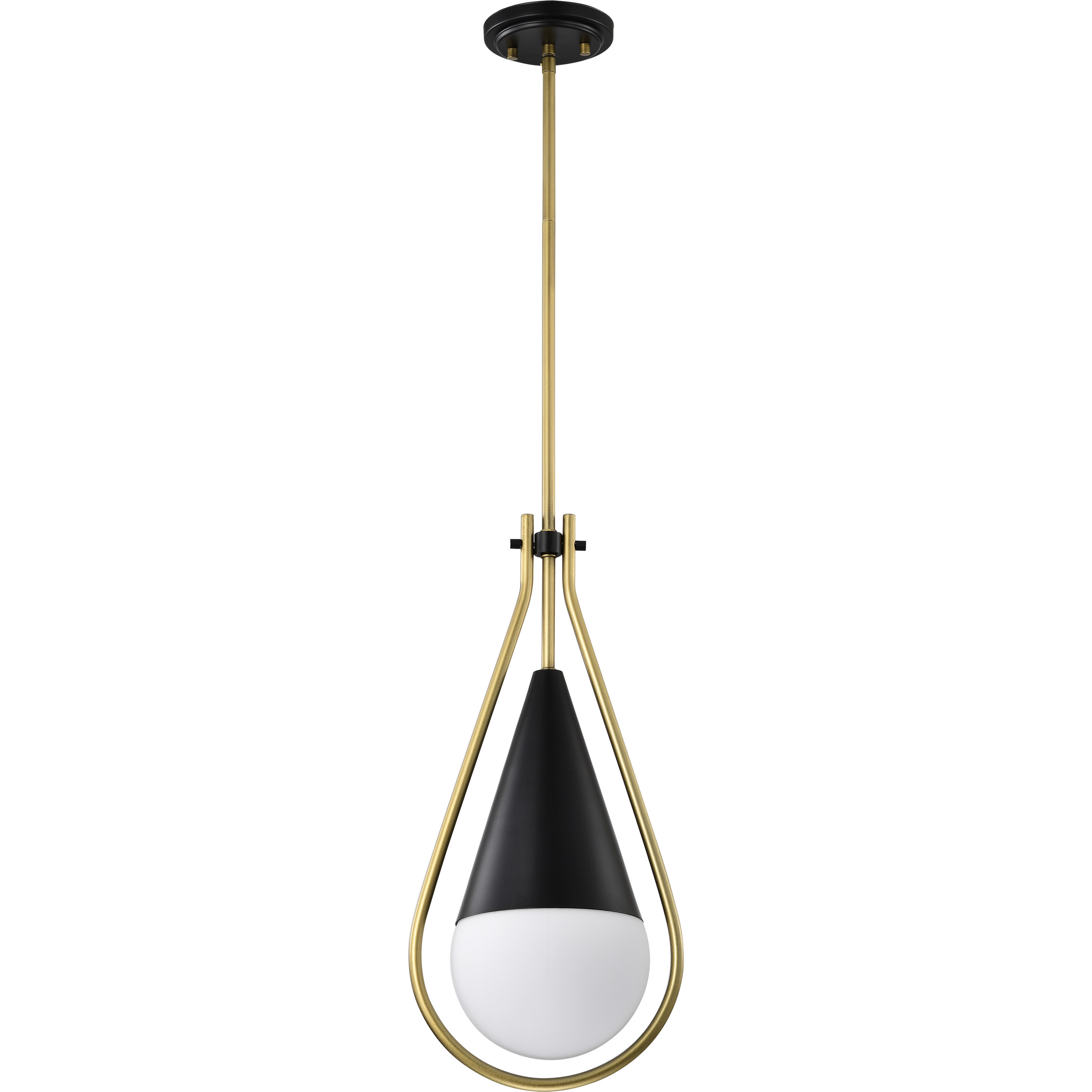 Admiral 1 Light 6.5 inch Matte Black Pendant Ceiling Light
