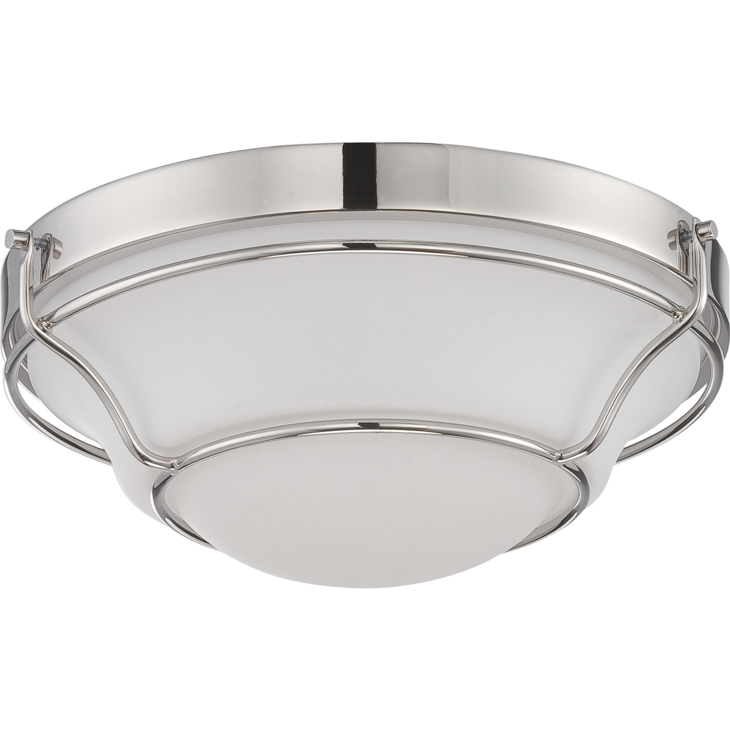 Baker LED 13 inch Polished Nickel Flush Mount Ceiling Light