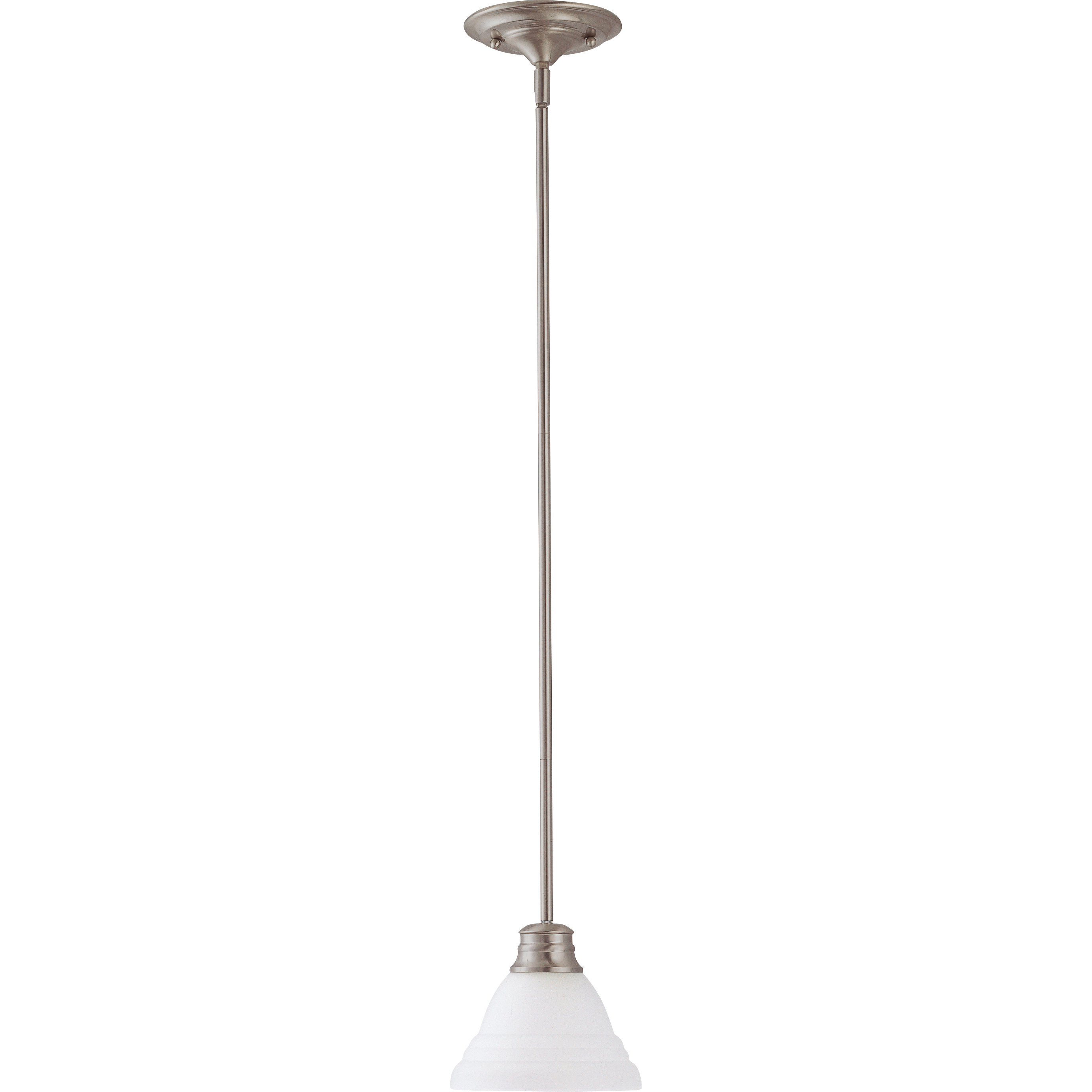 Empire 1 Light 7 inch Brushed Nickel Mini Pendant Ceiling Light