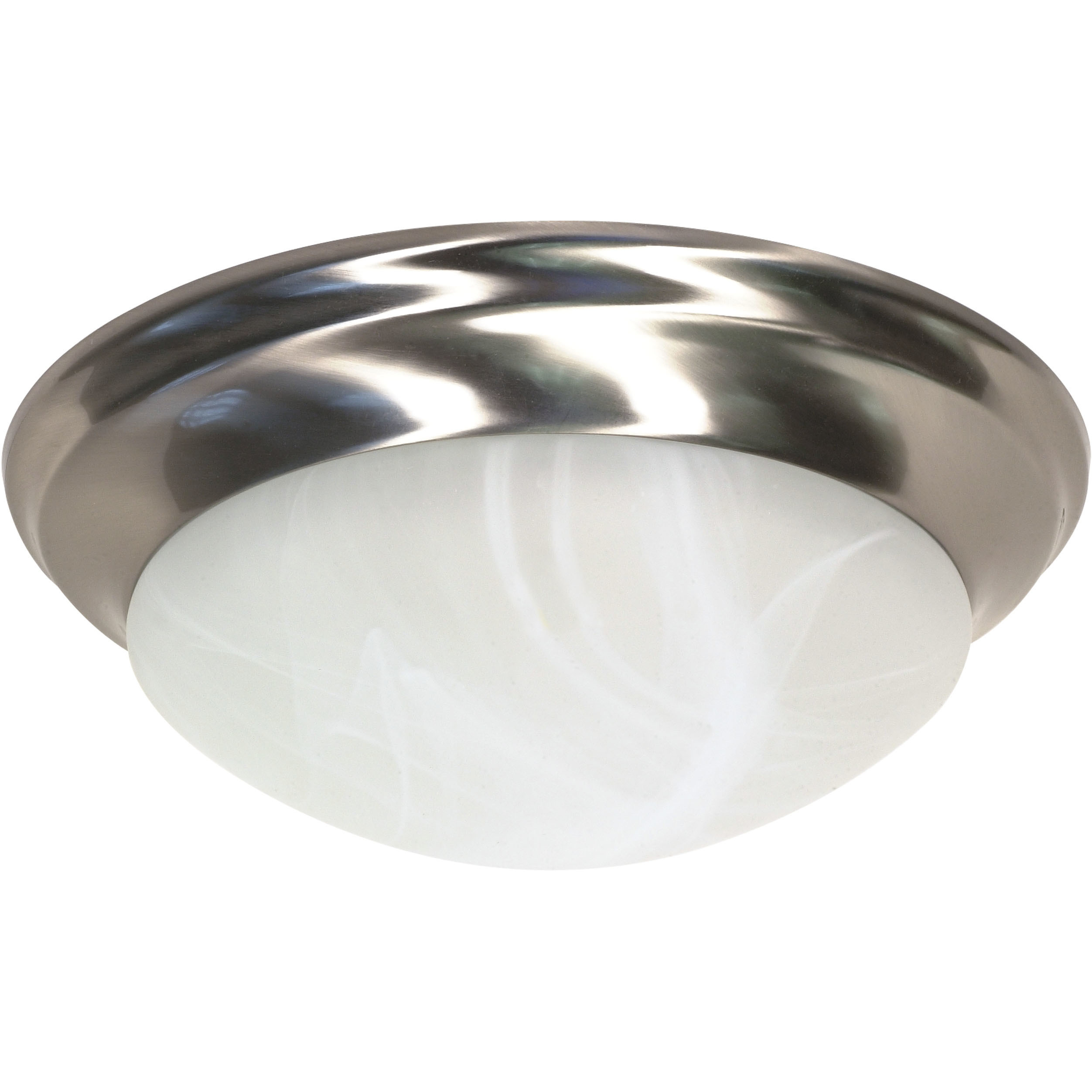 Brentwood 2 Light 14 inch Brushed Nickel Flush Mount Ceiling Light