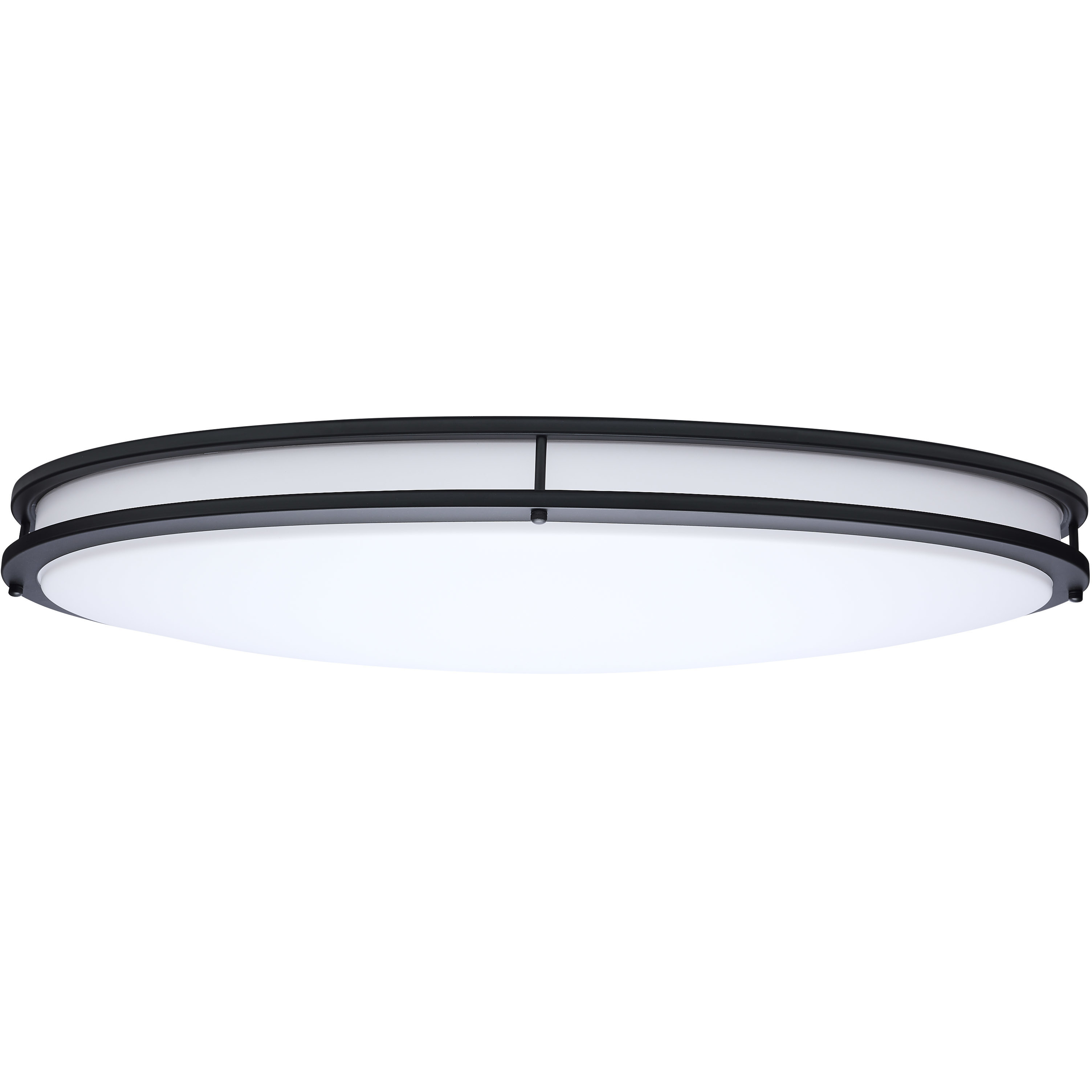 Glamour LED 17.99 inch Black Oval Flush Mount Ceiling Light