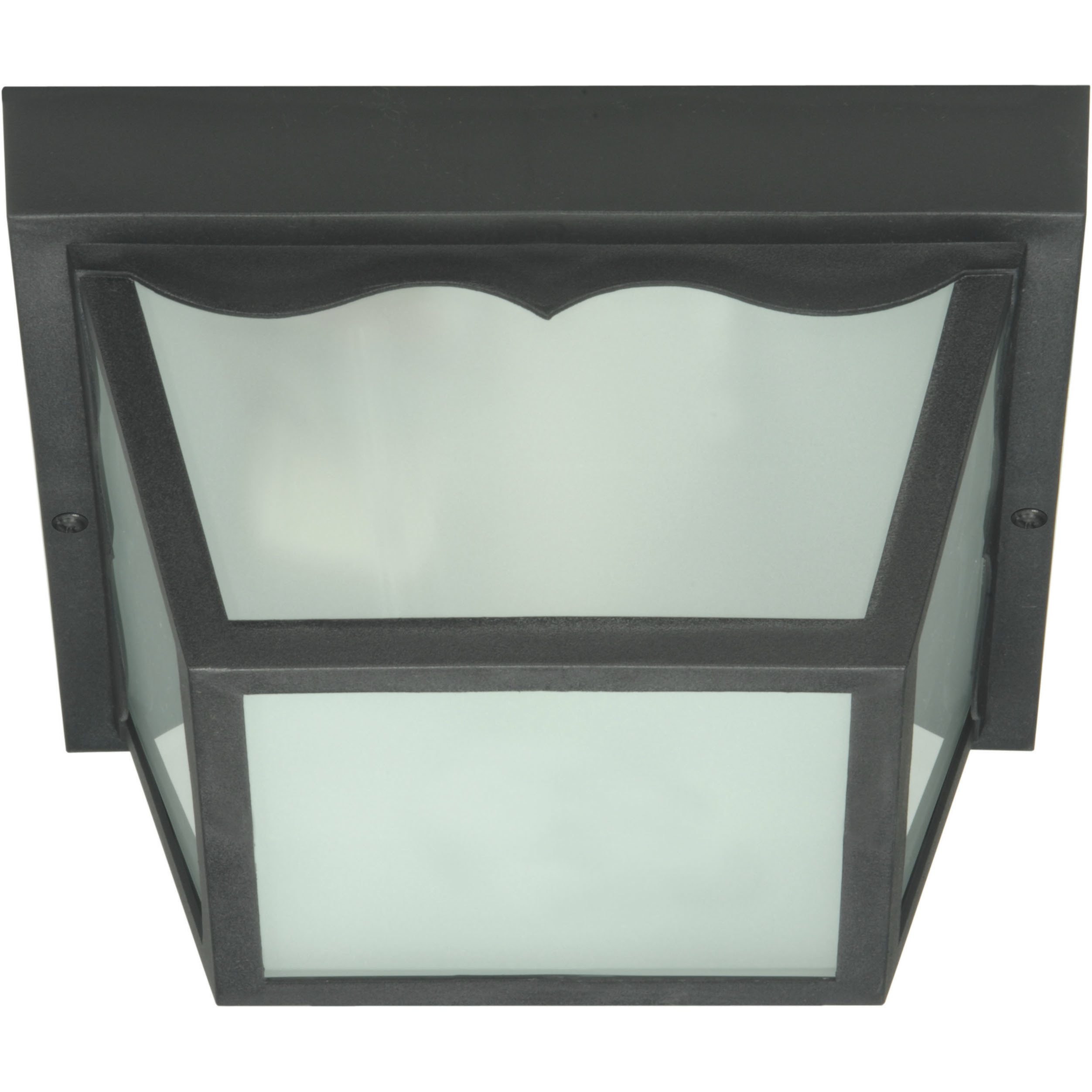 Brentwood 2 Light 10 inch Black Outdoor Flush Mount