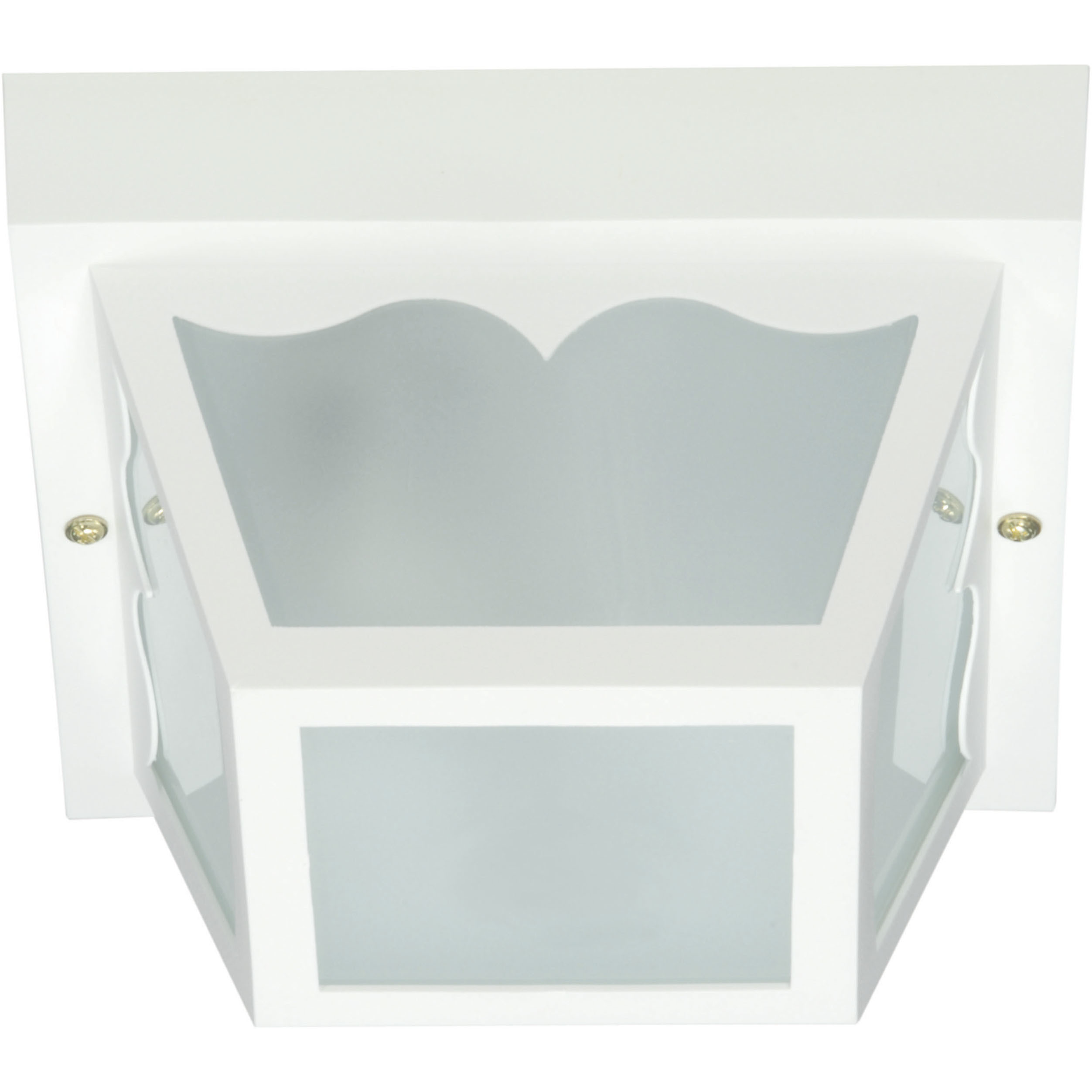 Brentwood 1 Light 8 inch White Outdoor Flush Mount